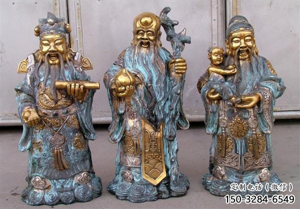 福祿壽雕塑廠家,仿銅佛像價格,家居佛堂擺件 福祿壽雕塑廠家,仿銅佛像價格,家居佛堂擺件