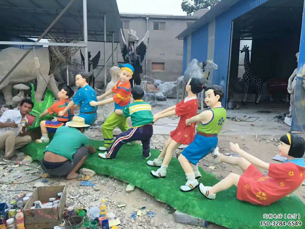 拔蘿卜雕塑廠家,兒童玩耍雕塑,玻璃鋼童趣人物小品 拔蘿卜雕塑廠家,兒童玩耍雕塑,玻璃鋼童趣人物小品