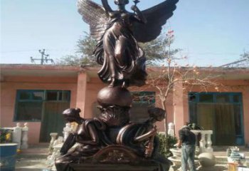 勝利女神雕塑廠家,房地產廣場雕塑擺件,西方人物雕塑小品