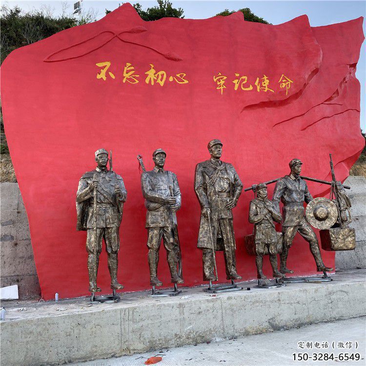 黨建雕塑廠家，革命人物雕塑小品，革命黨建人物雕塑擺件