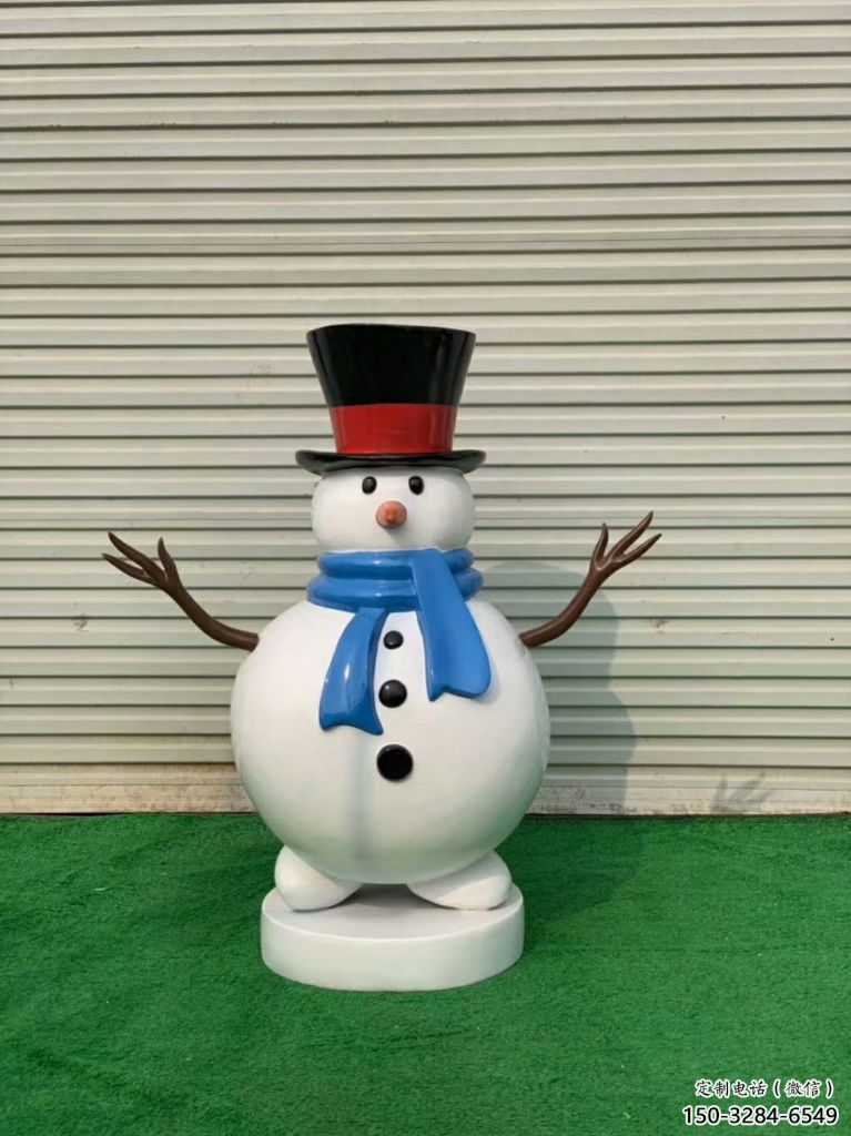 雪人雕塑廠家，圣誕節(jié)人物小品，幼兒園卡通雕塑