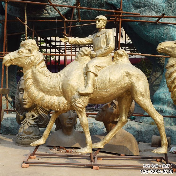 絲綢之路雕塑廠家,古代商隊人物,駱駝運輸雕塑小品 絲綢之路雕塑廠家,古代商隊人物,駱駝運輸雕塑小品