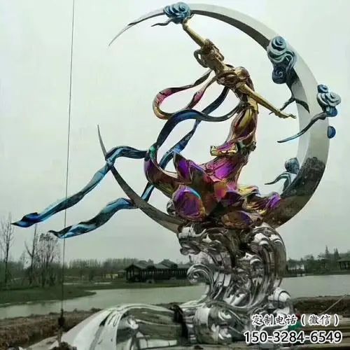 嫦娥奔月雕塑廠家,神話愛情人物小品,公園廣場雕塑 嫦娥奔月雕塑廠家,神話愛情人物小品,公園廣場雕塑