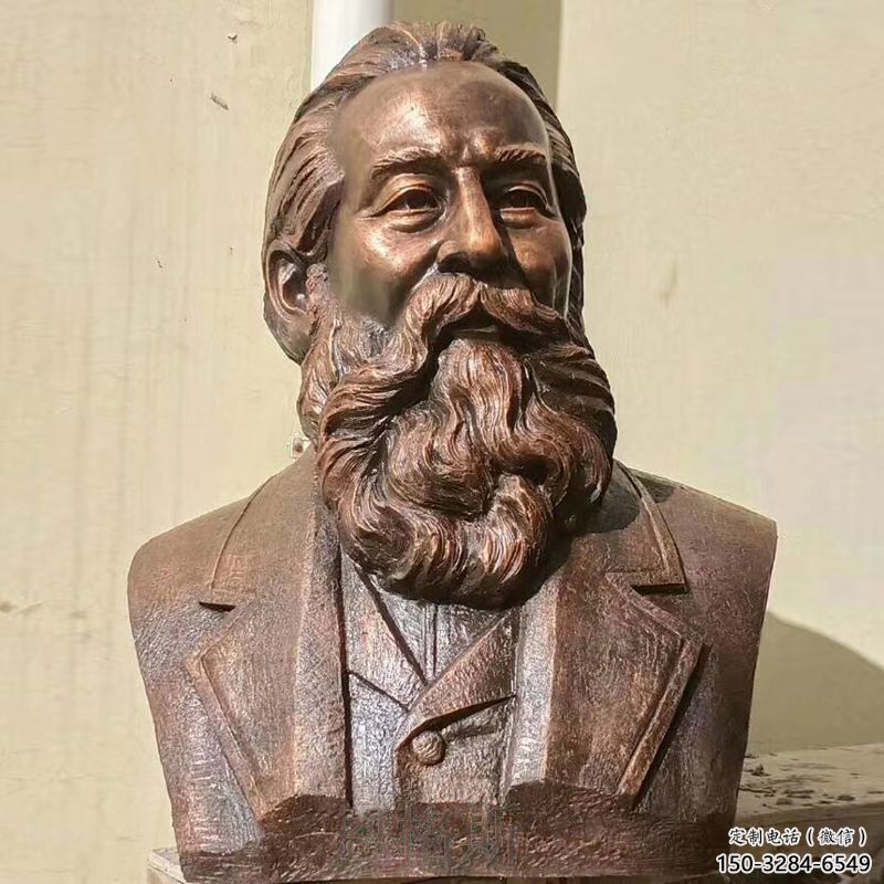 達爾文雕塑廠家，科學家人物小品，西方仿銅達爾文人頭像雕塑