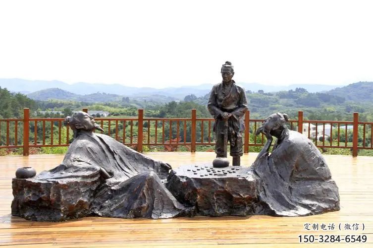 對弈雕塑廠家,公園古代人物小品,玻璃鋼對弈人物雕塑 對弈雕塑廠家,公園古代人物小品,玻璃鋼對弈人物雕塑