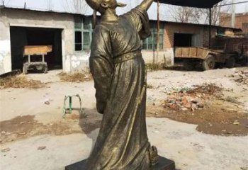 李白雕塑廠家，古代詩(shī)人雕塑，仿銅李白人物雕塑