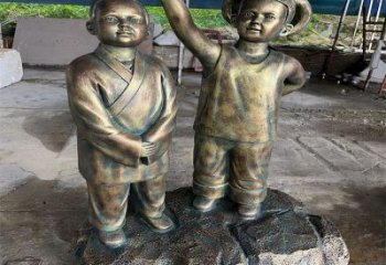 仿銅雕塑廠家,公園雕塑小品,仿銅公園雕塑