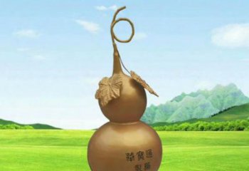 葫蘆雕塑廠家，公園廣場仿真擺件，玻璃鋼大型葫蘆雕塑