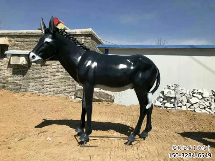 小驢雕塑廠家，大型動物擺件，風景區動物小品