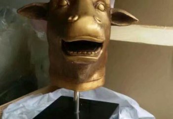 獸頭雕塑廠家，十二生肖雕塑擺件，玻璃鋼動物小品