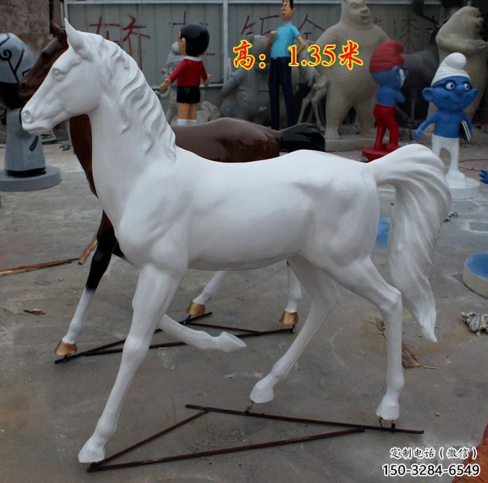 白馬雕塑廠家,公園景觀動物,仿真白馬雕塑制作商 白馬雕塑廠家,公園景觀動物,仿真白馬雕塑制作商