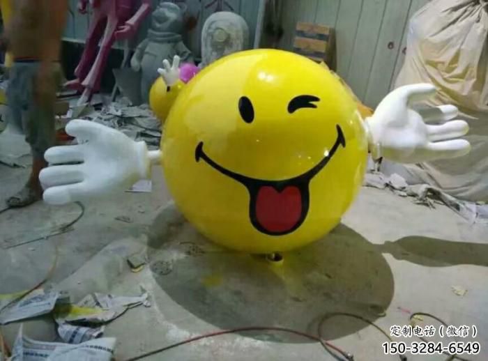 抽象笑臉雕塑 步行街笑臉雕塑 卡通主題小品 抽象笑臉雕塑 步行街笑臉雕塑 卡通主題小品