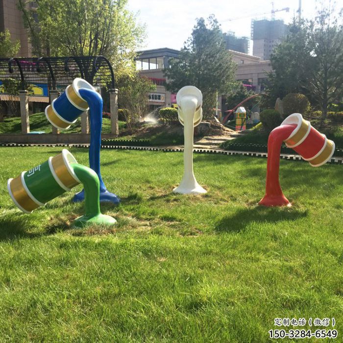 商業街油漆桶雕塑 售樓處學校雕塑 動漫擺件 商業街油漆桶雕塑 售樓處學校雕塑 動漫擺件