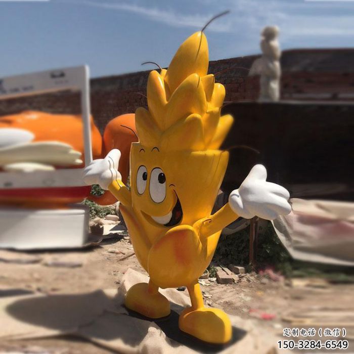 園林青稞雕塑廠家 田間彩繪雕塑 仿真擺件 園林青稞雕塑廠家 田間彩繪雕塑 仿真擺件