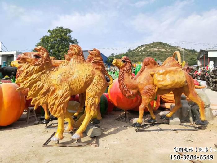 田間駱駝雕塑廠家 彩繪仿真雕塑 園林擺件 田間駱駝雕塑廠家 彩繪仿真雕塑 園林擺件