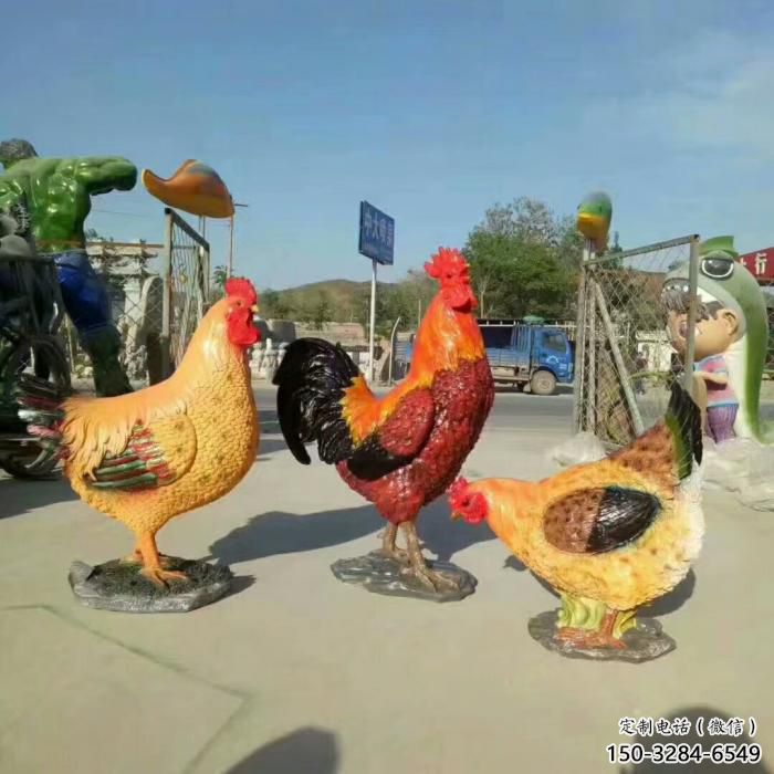 商業街公雞雕塑廠家 售樓處學校雕塑 家禽擺件 商業街公雞雕塑廠家 售樓處學校雕塑 家禽擺件