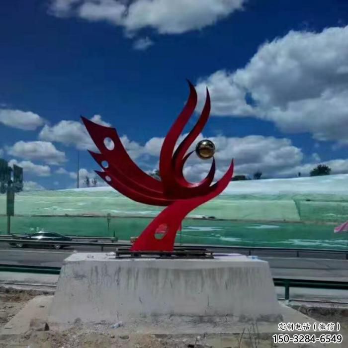 城市鳳凰雕塑廠家 風景區彩繪雕塑 抽象擺件 城市鳳凰雕塑廠家 風景區彩繪雕塑 抽象擺件