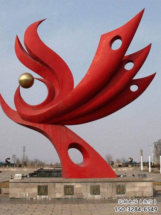廣場鳳凰雕塑廠家 公園仿真雕塑 抽象擺件 廣場鳳凰雕塑廠家 公園仿真雕塑 抽象擺件