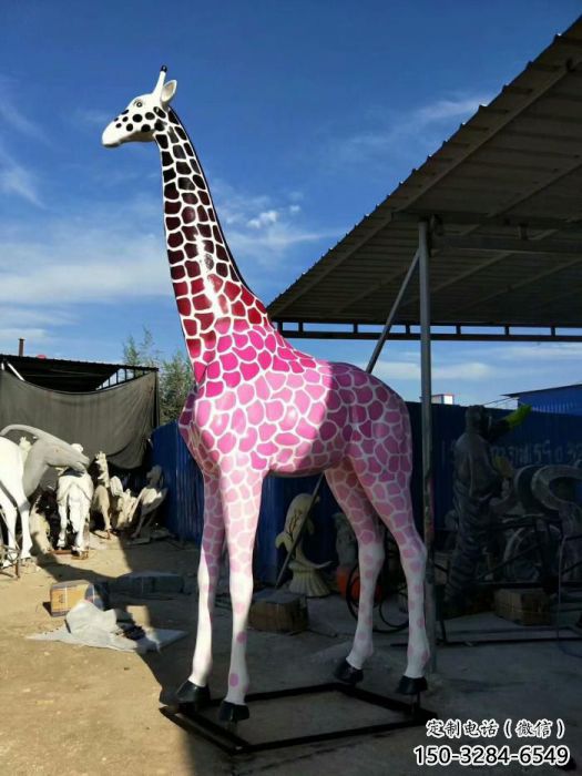 廣場長頸鹿雕塑 公園仿真雕塑 抽象擺件 廣場長頸鹿雕塑 公園仿真雕塑 抽象擺件
