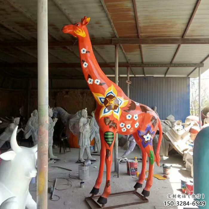 商場長頸鹿雕塑 仿真動物雕塑 店門口小品 商場長頸鹿雕塑 仿真動物雕塑 店門口小品