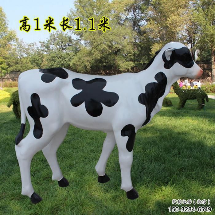 仿古奶牛雕塑 庭院彩繪雕塑 田間小品 仿古奶牛雕塑 庭院彩繪雕塑 田間小品