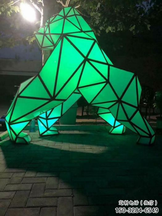 鏤空北極熊雕塑 廣場近代雕塑 門口小品 鏤空北極熊雕塑 廣場近代雕塑 門口小品