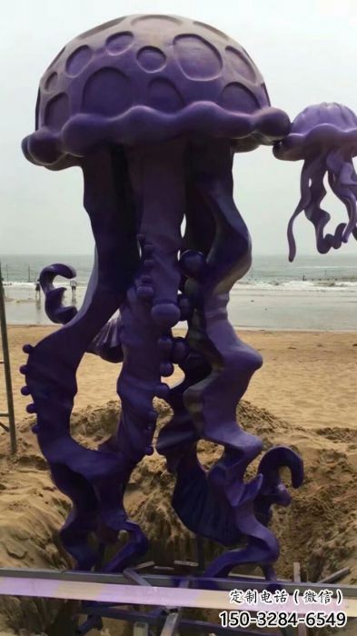 幾何水母雕塑 庭院仿真雕塑 彩繪擺件 幾何水母雕塑 庭院仿真雕塑 彩繪擺件
