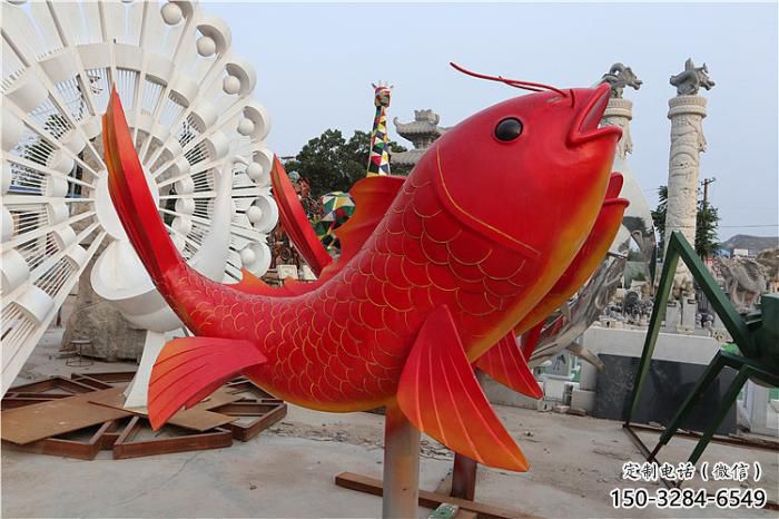 廣場(chǎng)金魚(yú)雕塑 公園仿真雕塑 抽象擺件 廣場(chǎng)金魚(yú)雕塑 公園仿真雕塑 抽象擺件