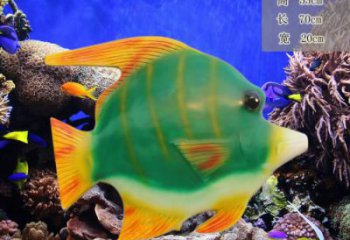 抽象金魚雕塑 店門口彩繪雕塑 步行街?jǐn)[件