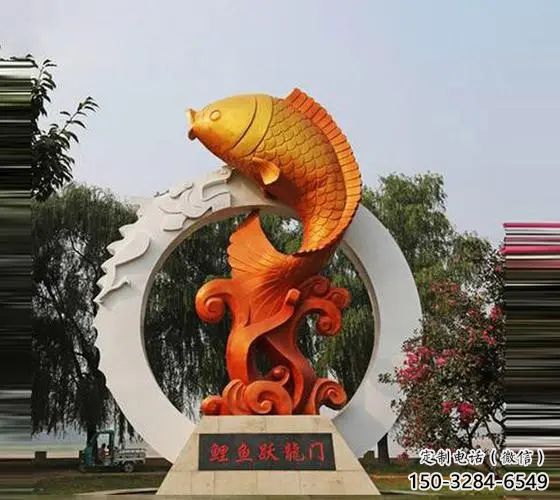 仿真鯉魚雕塑 店門口園林雕塑 動物小品 仿真鯉魚雕塑 店門口園林雕塑 動物小品