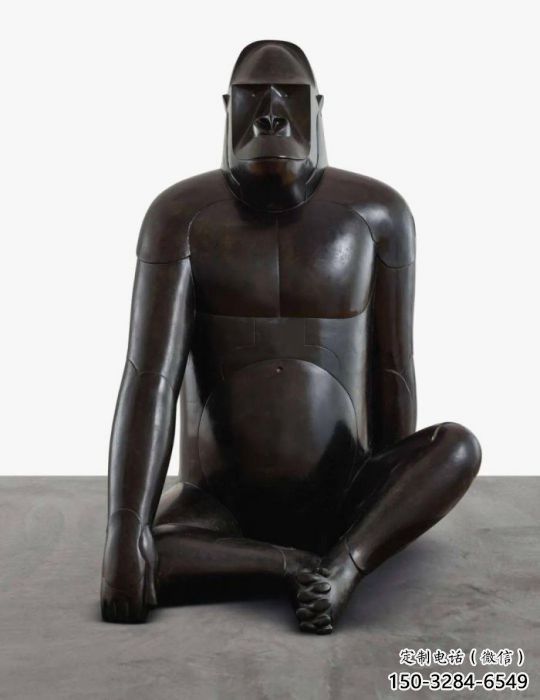 抽象大猩猩雕塑 店門口彩繪雕塑 步行街擺件 抽象大猩猩雕塑 店門口彩繪雕塑 步行街擺件