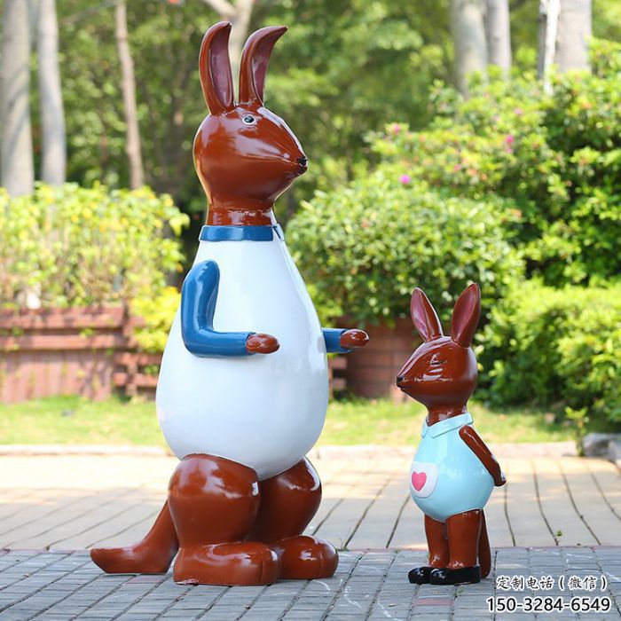 售樓處袋鼠雕塑 商業街仿真雕塑 動物擺件 售樓處袋鼠雕塑 商業街仿真雕塑 動物擺件