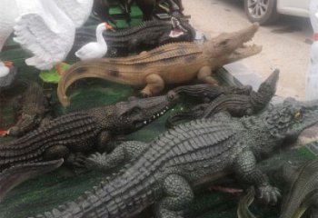 風景區鱷魚雕塑 售樓處廣場雕塑 仿古擺件