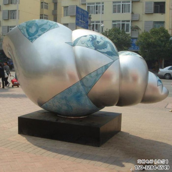 水景海螺雕塑 風(fēng)景區(qū)幾何雕塑 廣場(chǎng)小品