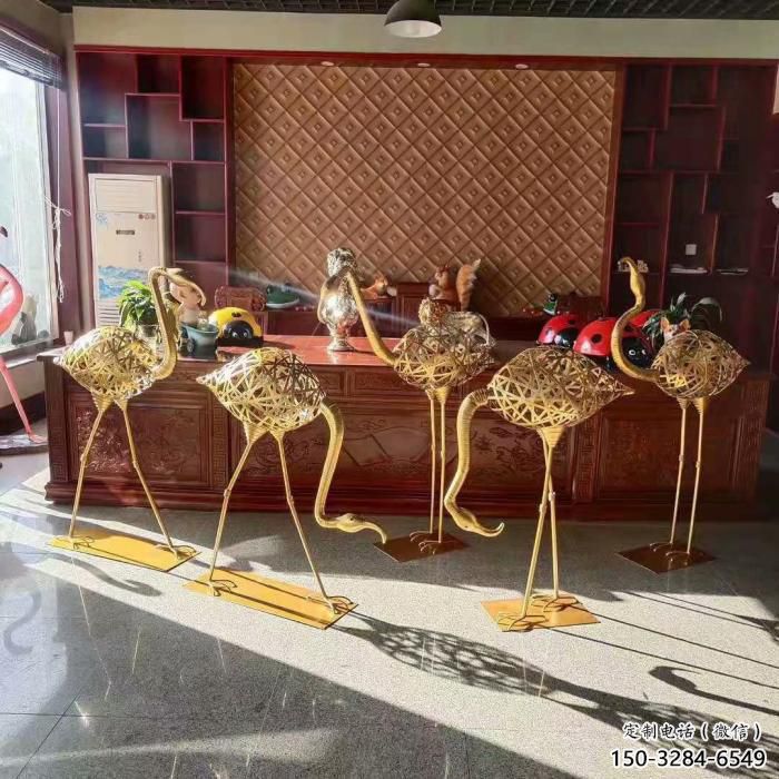 園林火烈鳥雕塑 城市廣場雕塑 步行街擺件 園林火烈鳥雕塑 城市廣場雕塑 步行街擺件