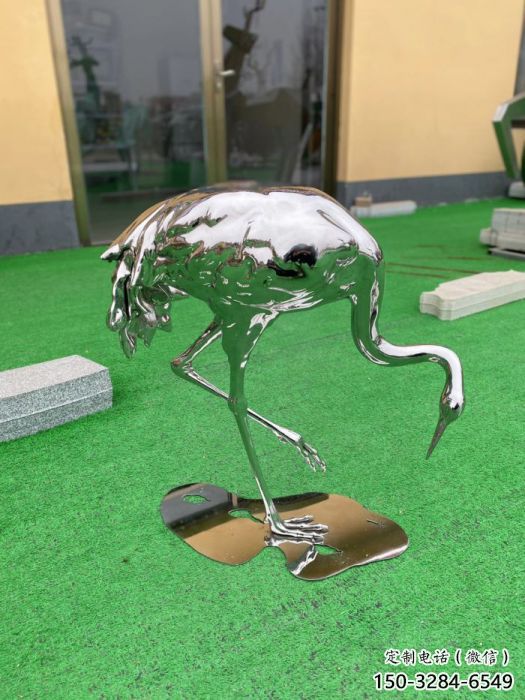 風(fēng)景區(qū)丹頂鶴雕塑 售樓處廣場雕塑 仿古擺件