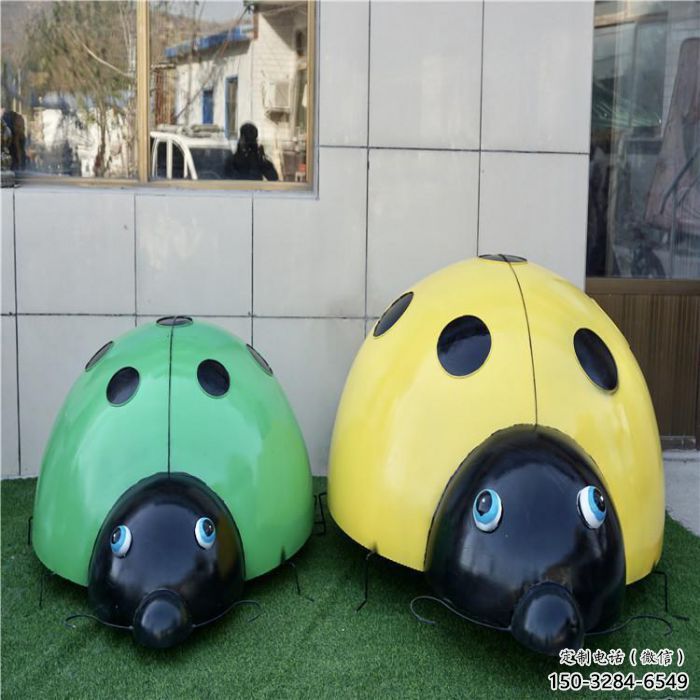 抽象瓢蟲雕塑 店門口彩繪雕塑 昆蟲擺件 抽象瓢蟲雕塑 店門口彩繪雕塑 昆蟲擺件