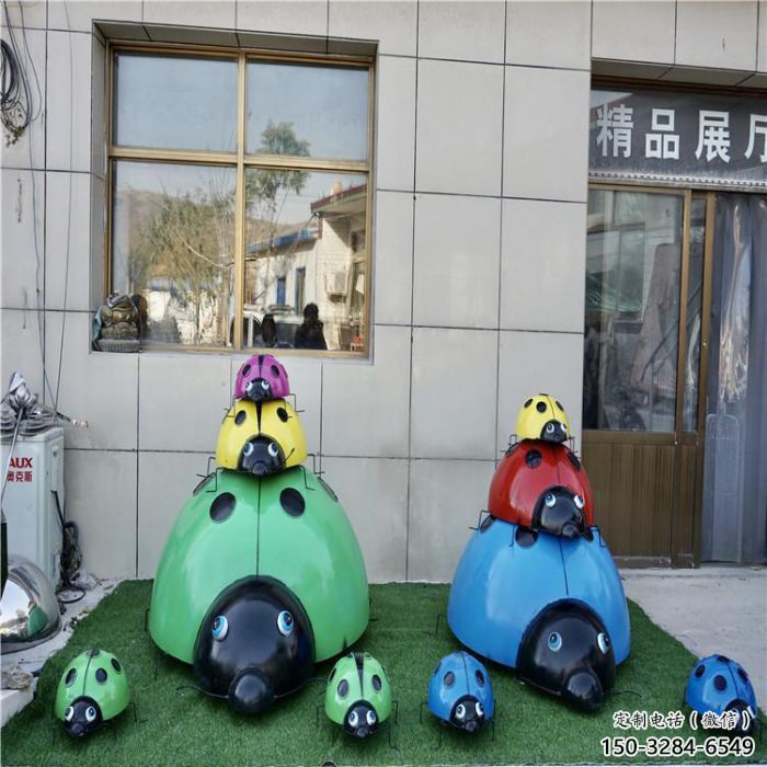 大型瓢蟲雕塑制作 步行街宣傳雕塑 仿真擺件 大型瓢蟲雕塑制作 步行街宣傳雕塑 仿真擺件