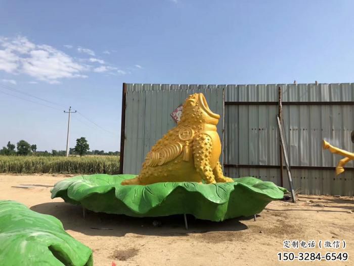 水景金蟾雕塑 風景區幾何雕塑 廣場小品