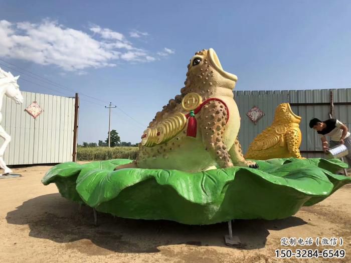 園林金蟾雕塑 城市廣場雕塑 步行街擺件