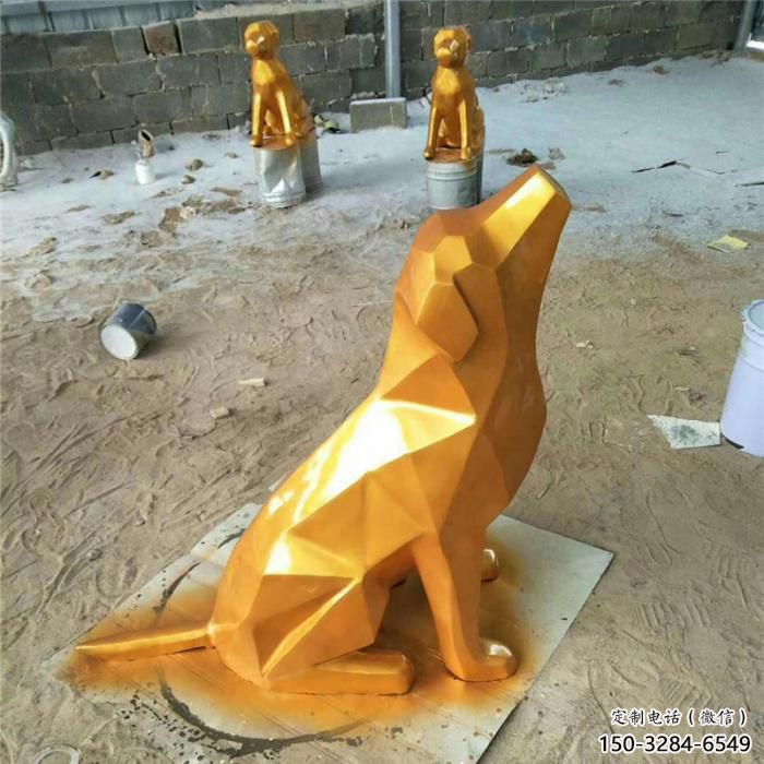 風(fēng)景區(qū)狼狗雕塑 售樓處廣場(chǎng)雕塑 仿古擺件