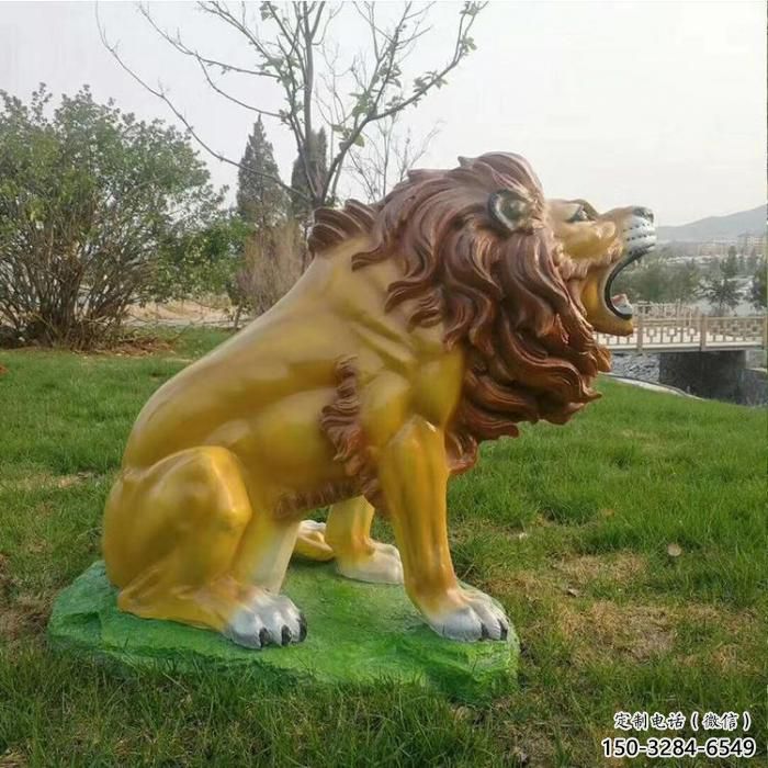 酒店老虎雕塑 庭院仿真雕塑 彩繪小品 酒店老虎雕塑 庭院仿真雕塑 彩繪小品