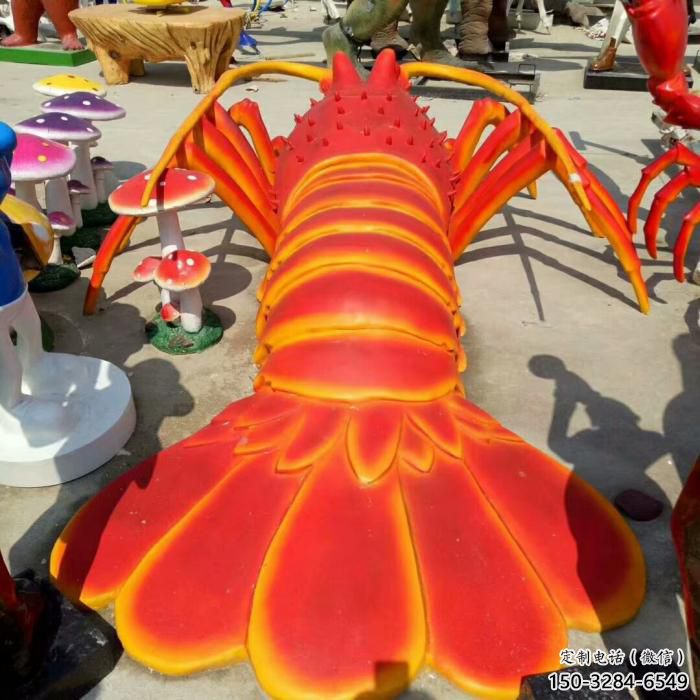 創意龍蝦雕塑 步行街店門口雕塑 動物小品