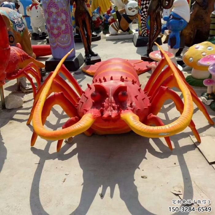 廣場龍蝦雕塑 公園仿真雕塑 抽象擺件 廣場龍蝦雕塑 公園仿真雕塑 抽象擺件