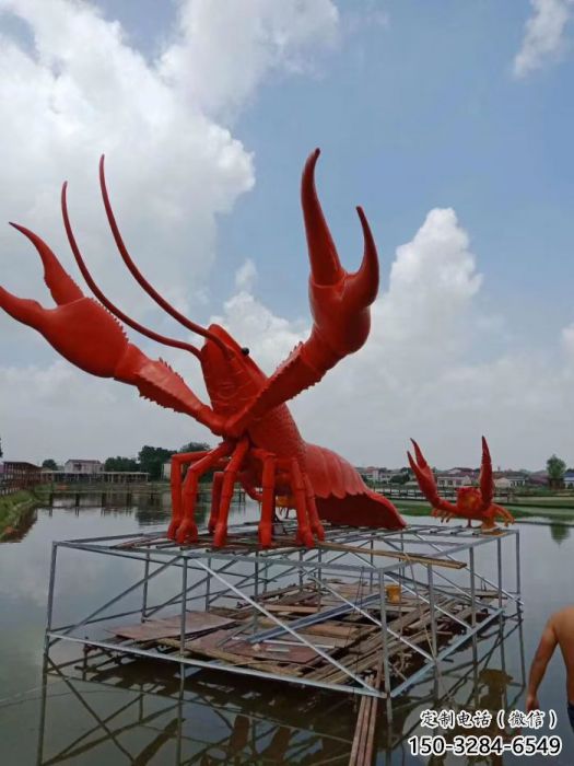 仿真龍蝦雕塑 酒店公園雕塑 風(fēng)景區(qū)擺件