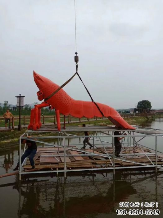 售樓處龍蝦雕塑 仿真雕塑 海洋生物擺件