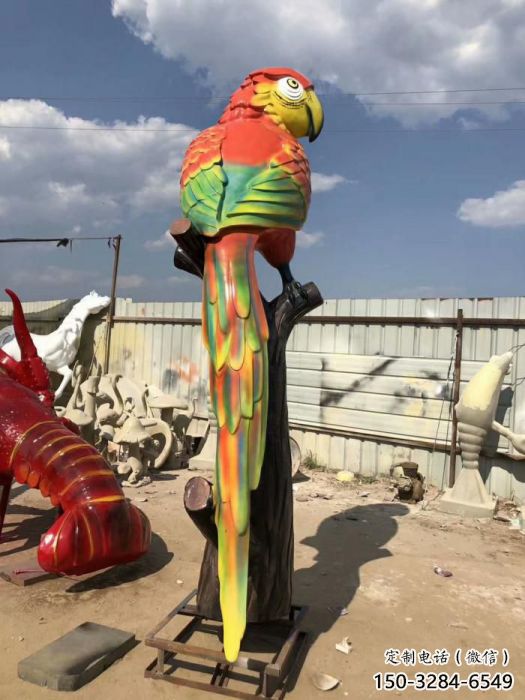 風景區鸚鵡雕塑 售樓處廣場雕塑 仿古擺件 風景區鸚鵡雕塑 售樓處廣場雕塑 仿古擺件