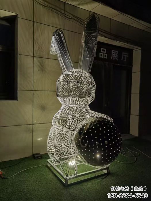 酒店兔子雕塑 庭院仿真雕塑 彩繪小品 酒店兔子雕塑 庭院仿真雕塑 彩繪小品