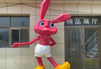 仿真兔子雕塑 店門口園林雕塑 動物小品