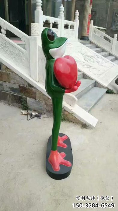 酒店青蛙雕塑 庭院仿真雕塑 彩繪小品